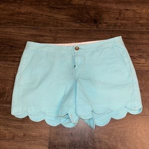 Lilly Pulitzer scallop hem shorts